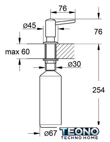 Дозатор для моющего средства Grohe Contemporary 40536DC0 (сталь) - Изображение №2 — Интернет-магазин Teono.by