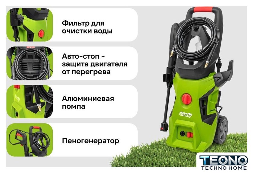 Мойка высокого давления Grizzly SKY-30 - Изображение №14 — Интернет-магазин Teono.by