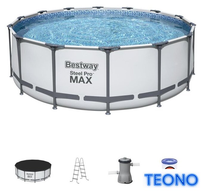 Каркасный бассейн Bestway Steel Pro Max 5612X (427x122) - Изображение №1 — Интернет-магазин Teono.by