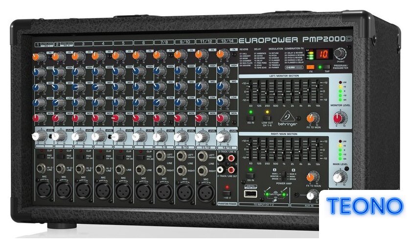 Микшерный пульт Behringer EuroPower PMP2000D - Изображение №2 — Интернет-магазин Teono.by