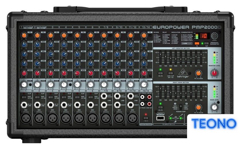 Микшерный пульт Behringer EuroPower PMP2000D - Изображение №1 — Интернет-магазин Teono.by