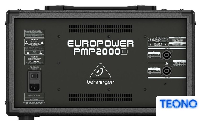 Микшерный пульт Behringer EuroPower PMP2000D - Изображение №3 — Интернет-магазин Teono.by