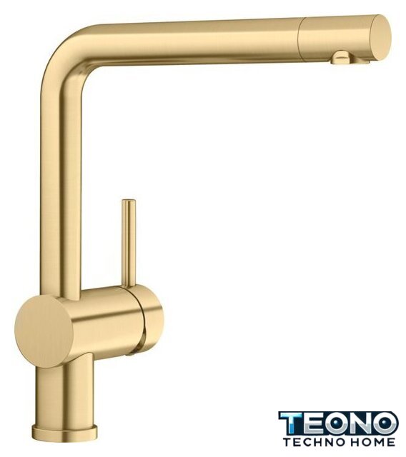 Смеситель Blanco Linus 526683 (satin gold) - Изображение №1 — Интернет-магазин Teono.by
