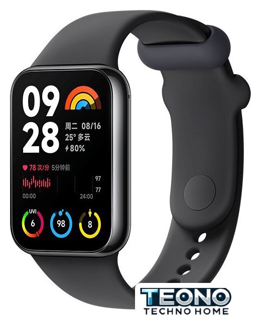 Фитнес-браслет Xiaomi Smart Band 8 Pro (серый, с черным силиконовым ремешком, международная версия) - Изображение №1 — Интернет-магазин Teono.by