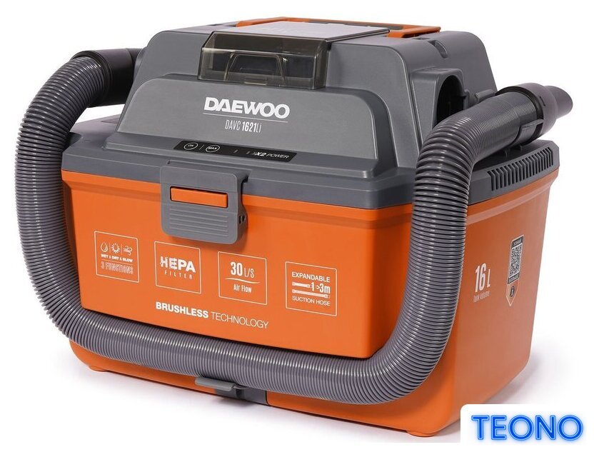 Пылесос Daewoo Power DAVC 1621Li - Изображение №3 — Интернет-магазин Teono.by