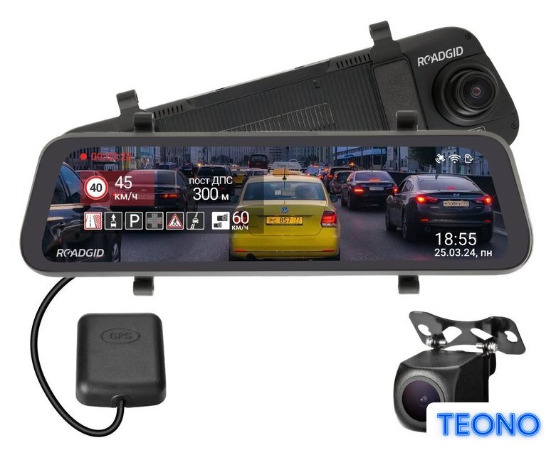 Видеорегистратор-зеркало Roadgid Blick 3 GPS - Изображение №1 — Интернет-магазин Teono.by
