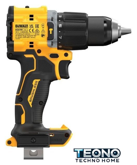 Ударная дрель-шуруповерт DeWalt DCD799NT (без АКБ, кейс) - Изображение №4 — Интернет-магазин Teono.by