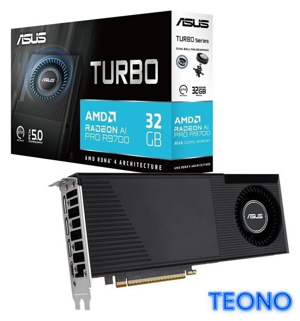 Видеокарта ASUS Turbo Radeon AI Pro R9700 32GB TURBO-AI-PRO-R9700-32G - Изображение №7 — Интернет-магазин Teono.by