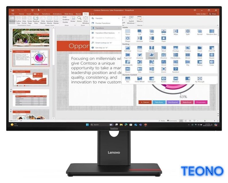 Монитор Lenovo ThinkVision T27-40 64A5MAT6EU - Изображение №1 — Интернет-магазин Teono.by