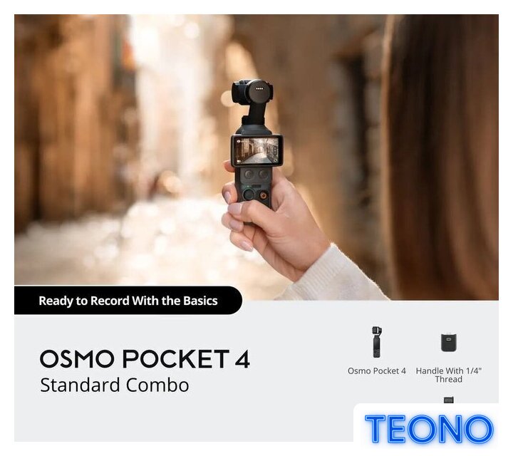 Экшен-камера DJI Osmo Pocket 4 Creator Combo (темно-серый) - Изображение №6 — Интернет-магазин Teono.by