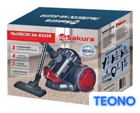 Пылесос Sakura SA-8323R - Изображение №2 — Интернет-магазин Teono.by