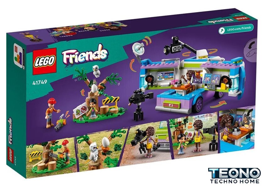 Конструктор LEGO Friends Фургон отдела новостей 41749 - Изображение №2 — Интернет-магазин Teono.by
