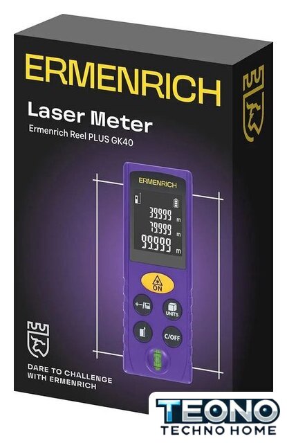 Лазерный дальномер Ermenrich Reel PLUS GK40 85321 - Изображение №2 — Интернет-магазин Teono.by