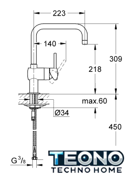 Смеситель Grohe Minta 32488000 - Изображение №2 — Интернет-магазин Teono.by