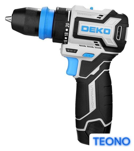 Дрель-шуруповерт Deko DKCD12 PRO ONE 085-1320 (с 2-мя АКБ, кейс) - Изображение №3 — Интернет-магазин Teono.by
