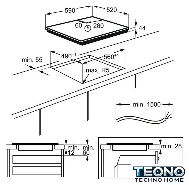 Варочная панель Electrolux EIV64440BS - Изображение №3 — Интернет-магазин Teono.by