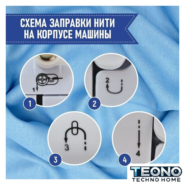 Электромеханическая швейная машина Sundays Home SH-2121 - Изображение №12 — Интернет-магазин Teono.by