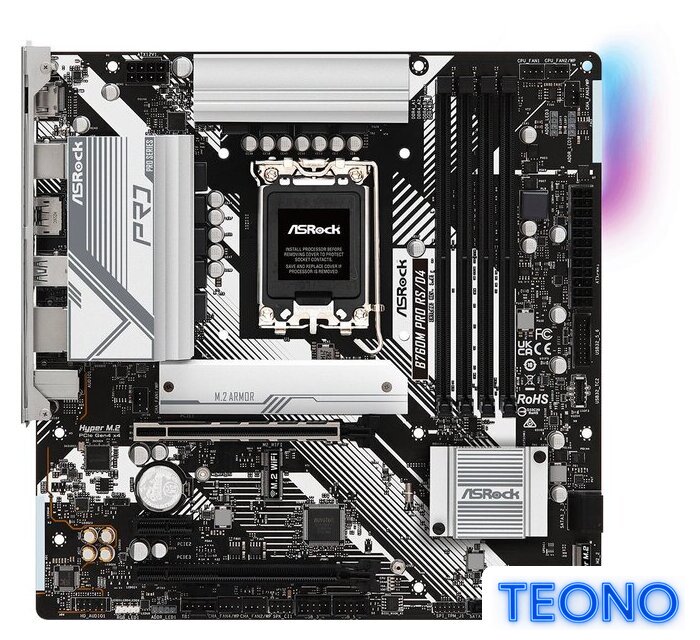 Материнская плата ASRock B760M Pro RS/D4 - Изображение №1 — Интернет-магазин Teono.by