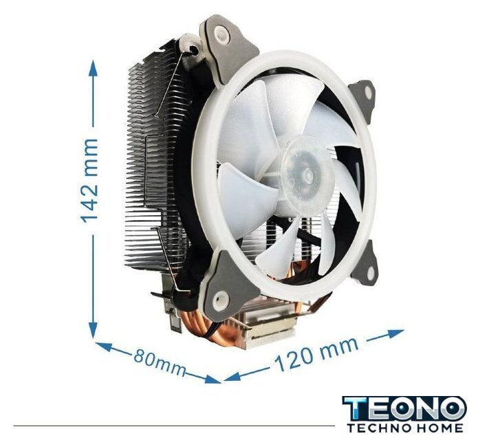 Кулер для процессора Gembird CPU-HURACAN-ARGB-X130 - Изображение №6 — Интернет-магазин Teono.by