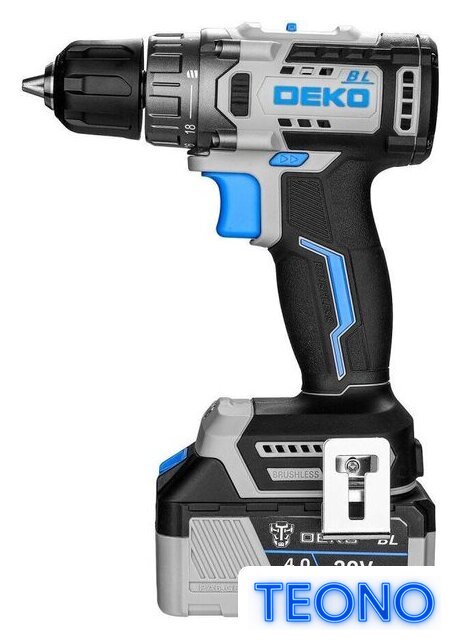 Дрель-шуруповерт Deko Loner 20V ONE+ 085-1003 (с 2-мя АКБ, кейс) - Изображение №3 — Интернет-магазин Teono.by