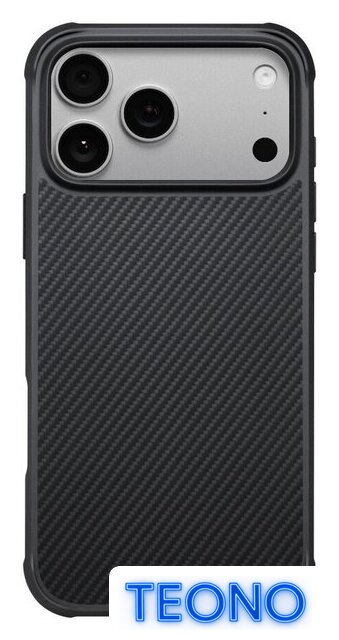 Чехол для телефона Pitaka Aramid ProGuard для iPhone 17 Pro (600D Black/Grey Twill) - Изображение №1 — Интернет-магазин Teono.by