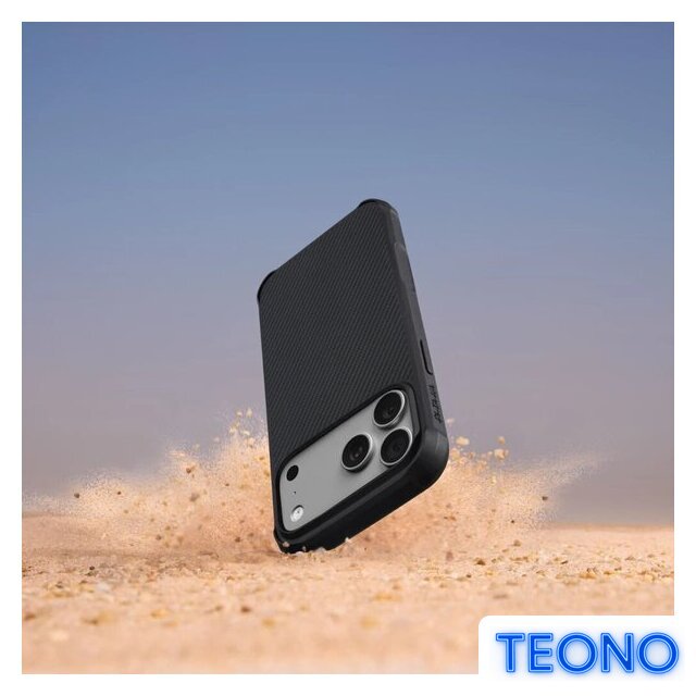 Чехол для телефона Pitaka Aramid ProGuard для iPhone 17 Pro (600D Black/Grey Twill) - Изображение №5 — Интернет-магазин Teono.by