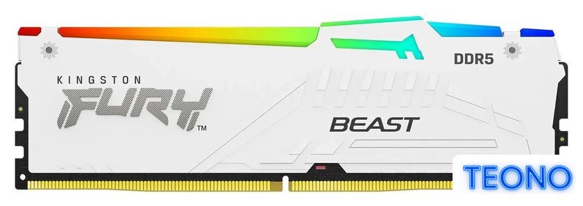 Оперативная память Kingston FURY Beast RGB 32ГБ DDR5 6400 МГц KF564C32BWEA-32 - Изображение №1 — Интернет-магазин Teono.by