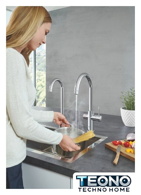 Смеситель Grohe Red Duo 30079DC1 (сталь) - Изображение №4 — Интернет-магазин Teono.by