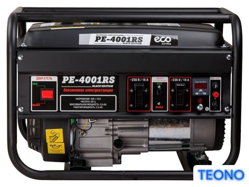 Бензиновый генератор ECO PE-4001RS (black edition) - Изображение №3 — Интернет-магазин Teono.by