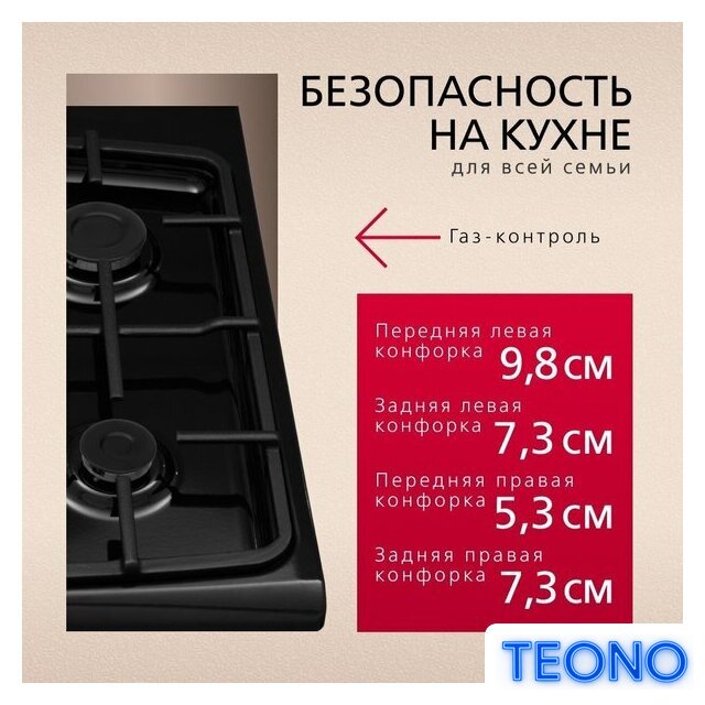 Кухонная плита Hansa FCMX59323 - Изображение №8 — Интернет-магазин Teono.by