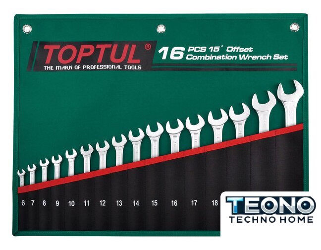 Набор ключей Toptul GRAW1601 16 предметов - Изображение №1 — Интернет-магазин Teono.by