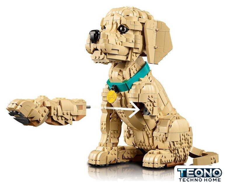 Конструктор LEGO Icons 11384 Щенок золотистого ретривера - Изображение №6 — Интернет-магазин Teono.by