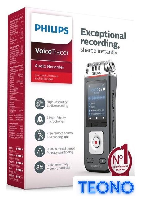 Диктофон Philips DVT6115 - Изображение №6 — Интернет-магазин Teono.by