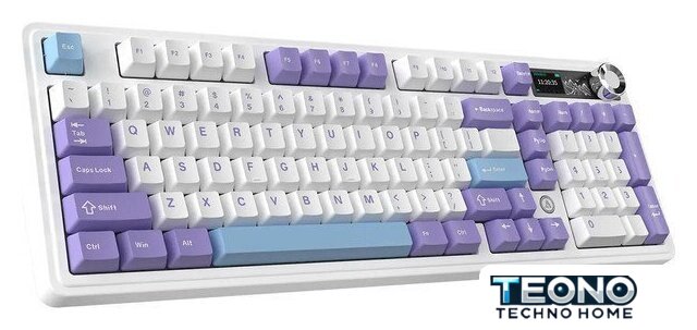 Клавиатура Ajazz AK980 V2 (фиолетовый/белый/синий, Ajazz Gift) - Изображение №3 — Интернет-магазин Teono.by