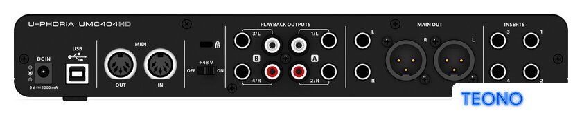  Behringer U-Phoria UMC404HD - Изображение №4 — Интернет-магазин Teono.by