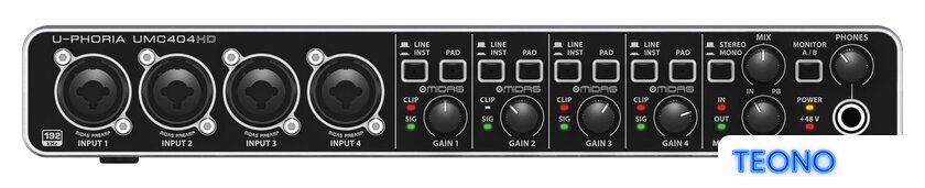  Behringer U-Phoria UMC404HD - Изображение №2 — Интернет-магазин Teono.by