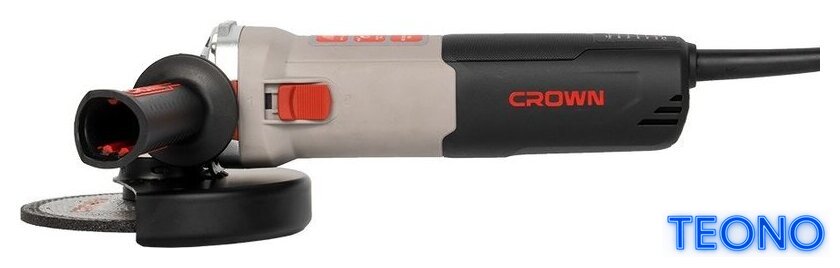 Угловая шлифмашина Crown CT13678-125RSV - Изображение №3 — Интернет-магазин Teono.by