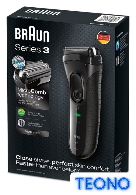 Электробритва Braun Series 3 3000s - Изображение №3 — Интернет-магазин Teono.by