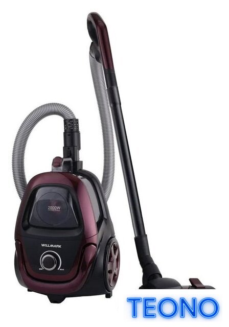 Пылесос Willmark VC-2630 CYM (бордовый) - Изображение №5 — Интернет-магазин Teono.by