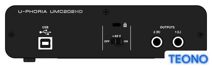 Аудиоинтерфейс Behringer U-Phoria UMC202HD - Изображение №4 — Интернет-магазин Teono.by