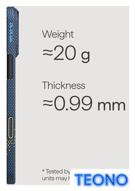 Чехол для телефона Pitaka Ultra-Slim для iPhone 17 Pro (MILKY WAY GALAXY) - Изображение №3 — Интернет-магазин Teono.by