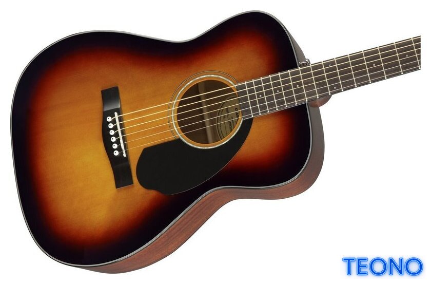 Акустическая гитара Fender CC-60S Concert 3-Color Sunburst - Изображение №3 — Интернет-магазин Teono.by