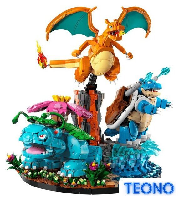 Конструктор LEGO Pokemon 72153 Венузавр, Чаризард и Бластойз - Изображение №2 — Интернет-магазин Teono.by