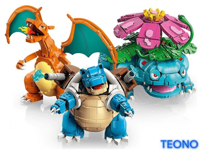 Конструктор LEGO Pokemon 72153 Венузавр, Чаризард и Бластойз - Изображение №4 — Интернет-магазин Teono.by