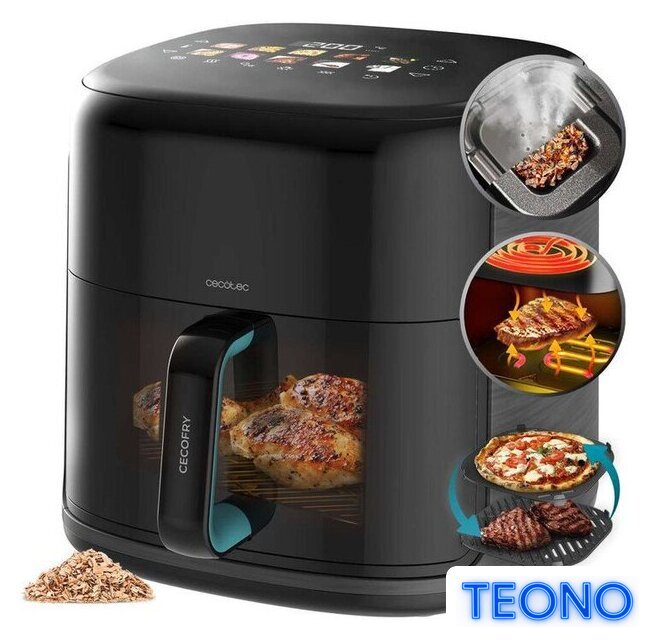 Аэрогриль (аэрофритюрница) Cecotec Cecofry&Grill Smokin'Prime 8500 - Изображение №2 — Интернет-магазин Teono.by