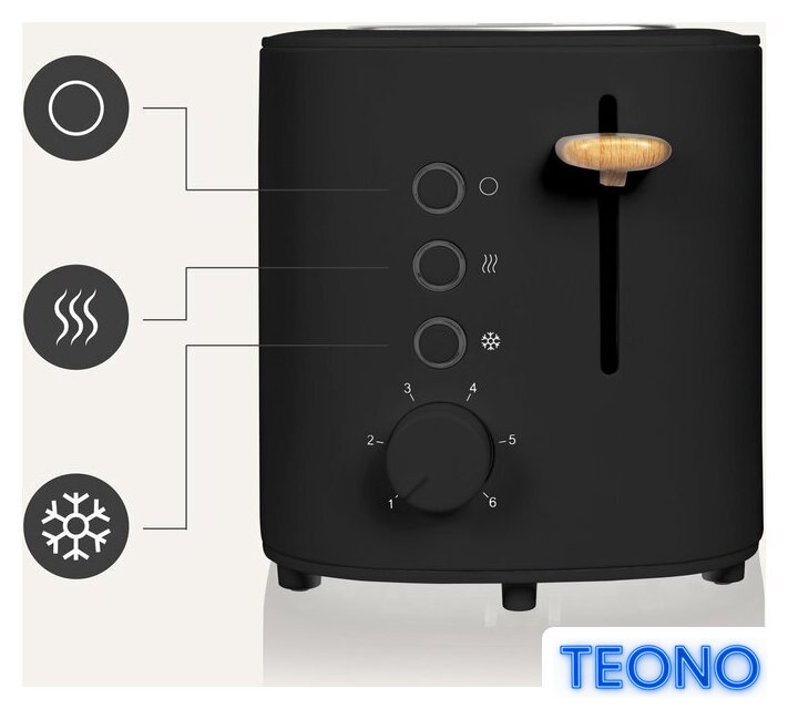 Тостер Zeegma Tostee Black Wood - Изображение №12 — Интернет-магазин Teono.by