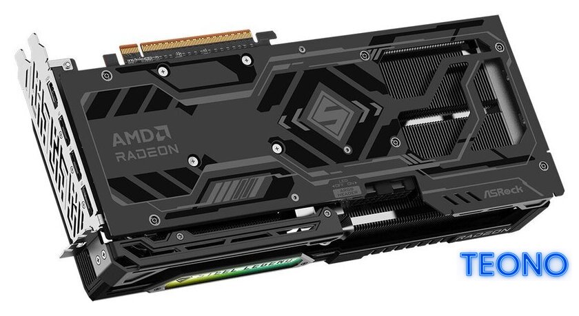 Видеокарта ASRock Radeon RX 9070 GRE Steel Legend Dark 12GB OC RX9070GRE SLD 12GO - Изображение №6 — Интернет-магазин Teono.by