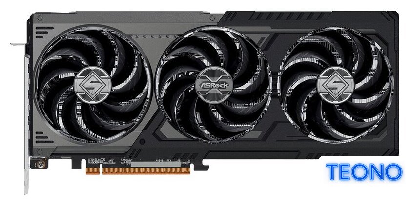 Видеокарта ASRock Radeon RX 9070 GRE Steel Legend Dark 12GB OC RX9070GRE SLD 12GO - Изображение №2 — Интернет-магазин Teono.by
