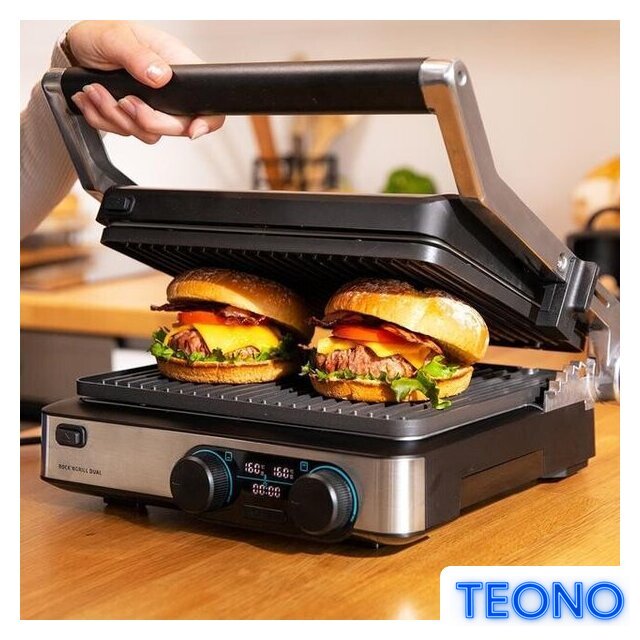 Электрогриль Cecotec Rock’nGrill 2200 Dual Grill - Изображение №4 — Интернет-магазин Teono.by