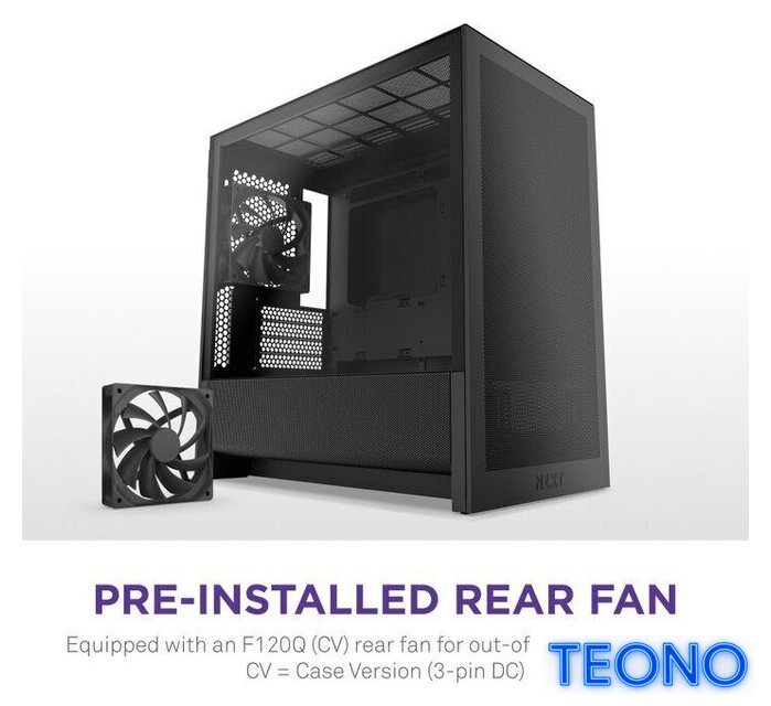 Корпус NZXT H3 Flow CC-H31FB-01 - Изображение №9 — Интернет-магазин Teono.by